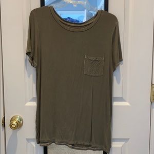Green flowy T-shirt